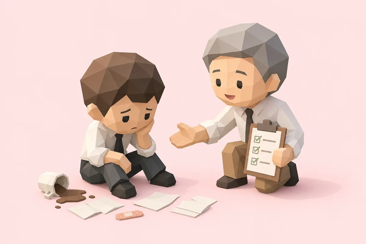 仕事のミスで落ち込む・立ち直れないとき｜引きずらない人がやっていること